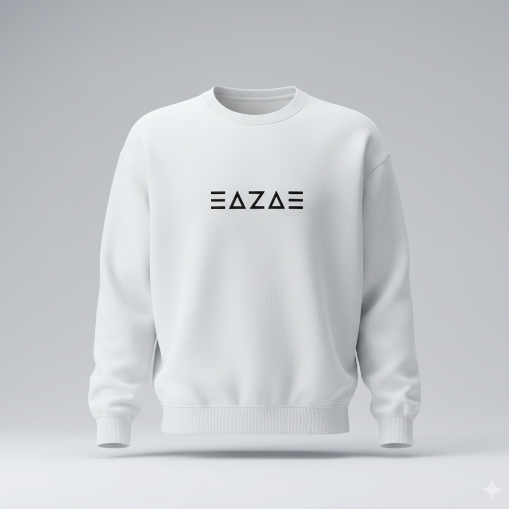 EAZAE Crewneck Sweatshirt - White